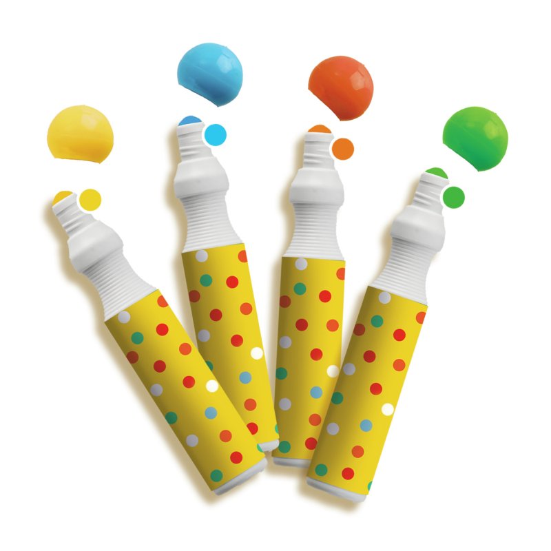 SES Creative - Dot Markers - 4 Colours XXL (S14600)