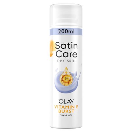 Gillette - Venus Satin Care Women's Shave Gel, Vitamin E Burst with Olay - 200 ml