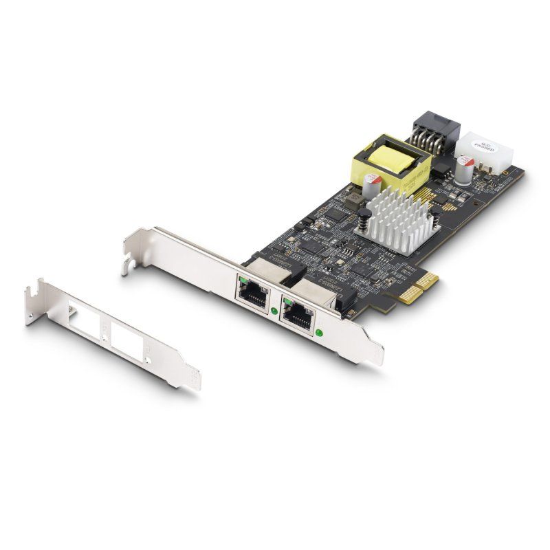 StarTech.com 2-Port 2.5Gbps NBASE-T PoE Network Card, Dual Intel I225-V, 802.3af/at PoE Multi-Gigabit NIC, PCI Express