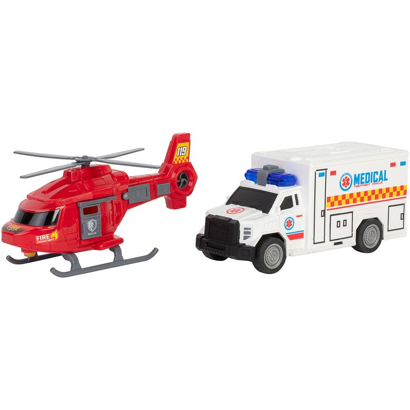 2 VEHI SECOURS SON LUM 27CM FR