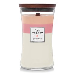 WoodWick Blooming Orchard Trilogy Large Jar wax candle Round Peach, Pink, White 1 pc(s)