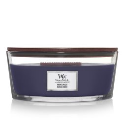 WoodWick Hinoki Dahlia wax candle Ellipse Violet 1 pc(s)