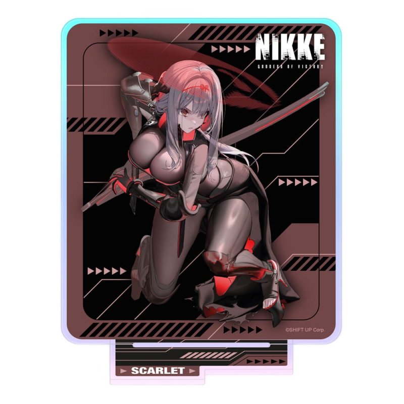 Goddess of Victory: Nikke figurine acrylique Crouching Series Scarlet Holographic 14 cm