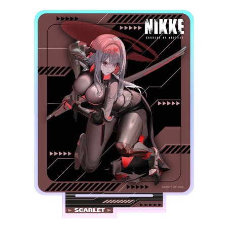 Goddess of Victory: Nikke figurine acrylique Crouching Series Scarlet Holographic 14 cm