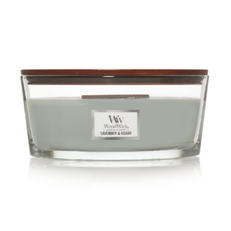 WoodWick Lavender & Cedar wax candle Other CEDAR, Lavender Grey, Transparent 1 pc(s)