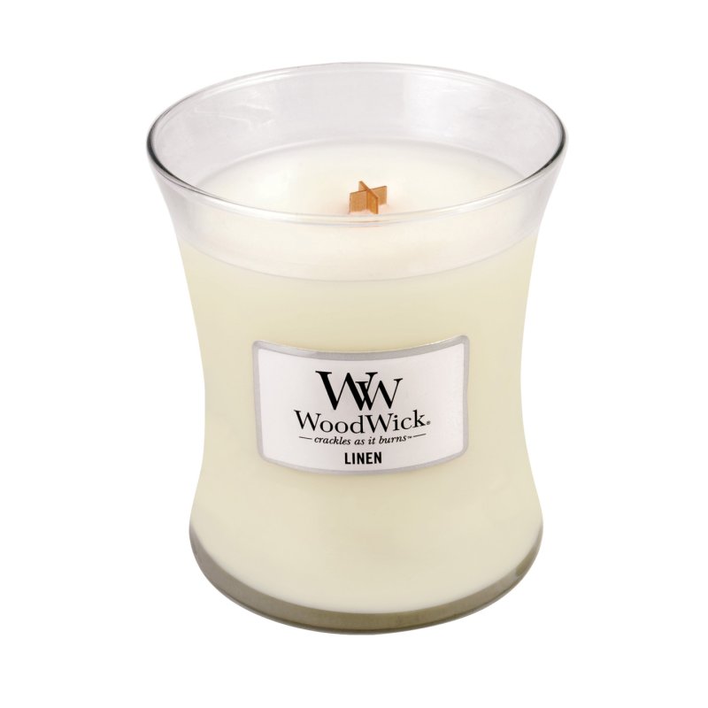 WoodWick Linen bougie en cire Autres Beige 1 pièce(s)
