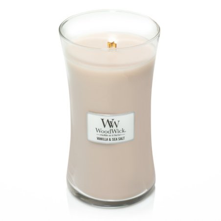 WoodWick 93191 bougie en cire Autres Jasmin, Sel de mer, Vanille Blanc 1 pièce(s)