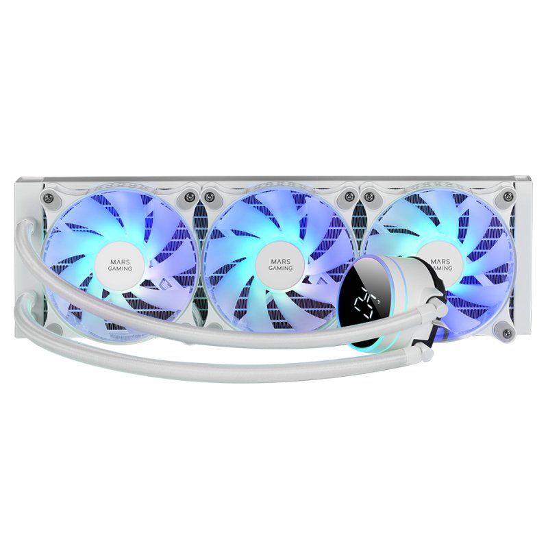 Mars Gaming ML-LCD360W Processor Liquid cooling kit 12 cm White 1 pc(s)