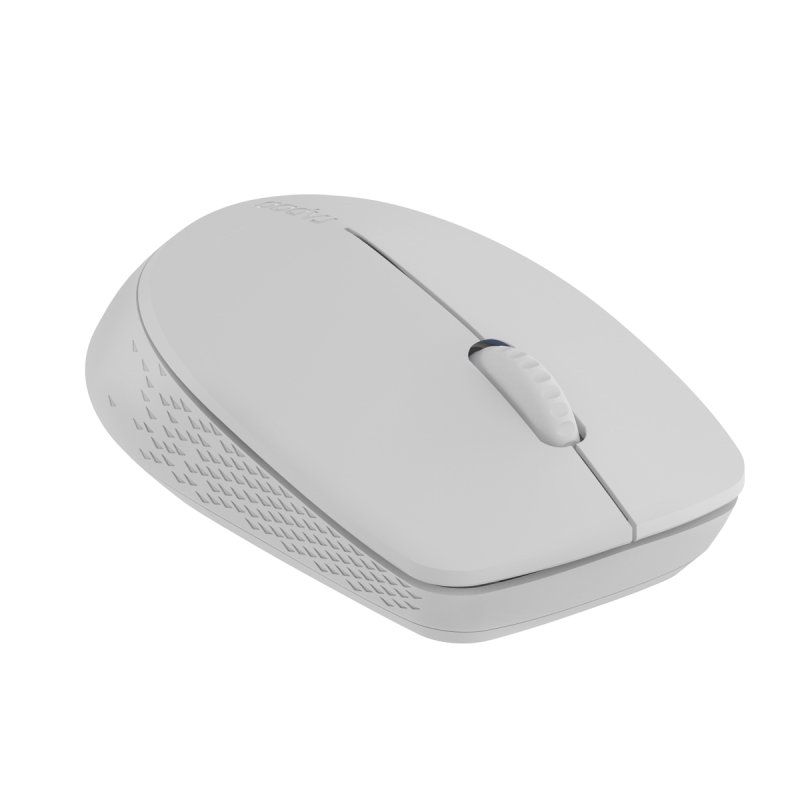 Rapoo Kabellose lautlose Multi-Mode-Maus "M100 Silent" hellgrau, hochauflösender Sensor mit 1300 DPI