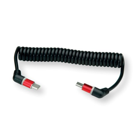 ROLINE Câble de charge USB2.0, C-C, 1.5m En spirale, M/M, 60W