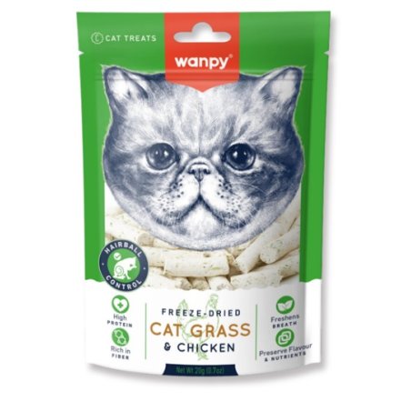 wanpy - Wanpy Cat Freeze Dried Cat Grass & Chicken 20g - 20g