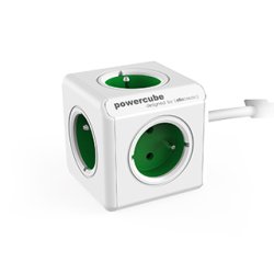 Allocacoc PowerCube Extended Type E power extension 1.5 m 5 AC outlet(s) Indoor Green
