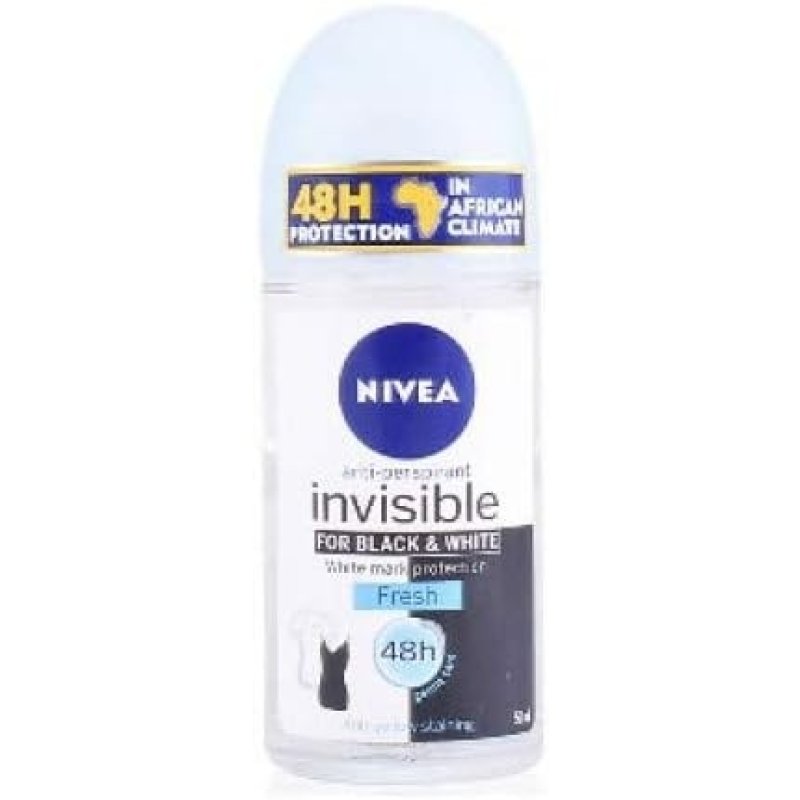 Nivea Invisible for Black & White Original Roll-on Deodorant for Women 50ml