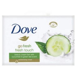 Dove Go Fresh Touch Beauty Cream Soap Bar Cucumber & Green Tea Scent 4 Pack 100g - Pack of 4