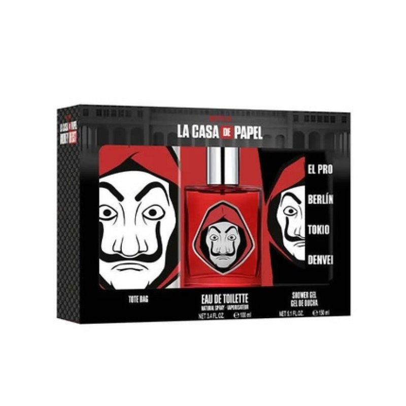 Casa De Papel EDT Gel 100ml by Netflix with 150ml Bag