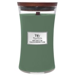 Scented Candle Woodwick Mint Leaves & Oak Large 609.5 G