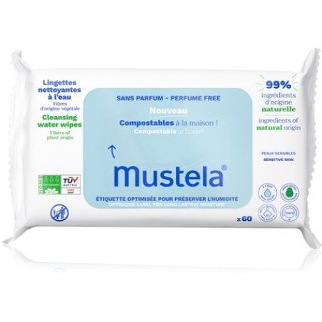 BIODEGRADABLE &amp HOME COMPOSTABLE WIPES WITHOUT FRAGRANCE WIPES 60 ks