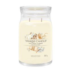 Yankee Candle Signature bougie en cire Cylindre Ambre, Bois de cachemire, Jasmin Jaune 1 pièce(s)