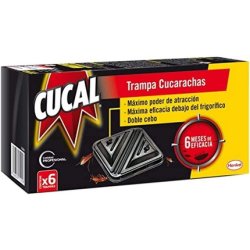 Cucal Insecticide Anti-Cockroach Double Trap, 6 Traps
