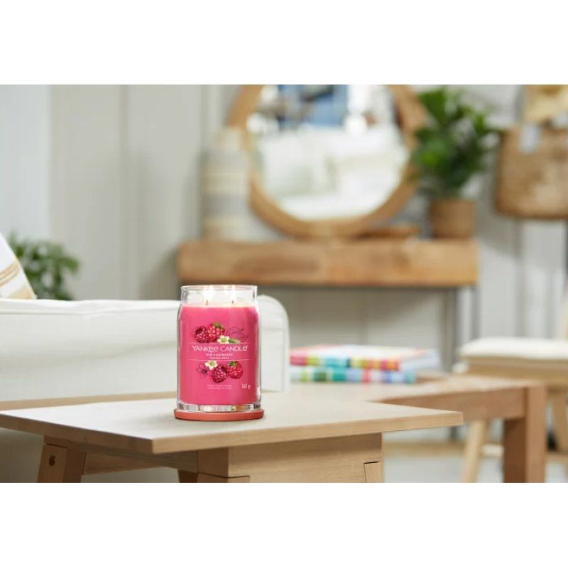 Yankee Candle 1701375E bougie en cire Cylindre Framboise Pourpre 1 pièce(s)