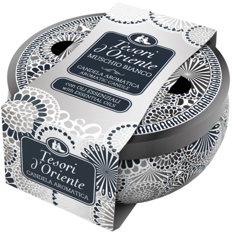 Tesori d’Oriente White Musk bougie en cire Rond Musc blanc 1 pièce(s)