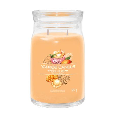 Yankee Candle Signature Scented Candle | Large Long Burn Candle "Mango Ice