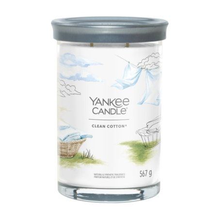 Yankee Candle Clean Cotton bougie en cire Cylindre Coton Blanc 1 pièce(s)