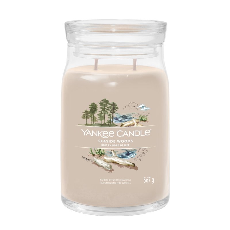 Yankee Candle Signature Scented Candle | Seaside Large Long Burn Candle