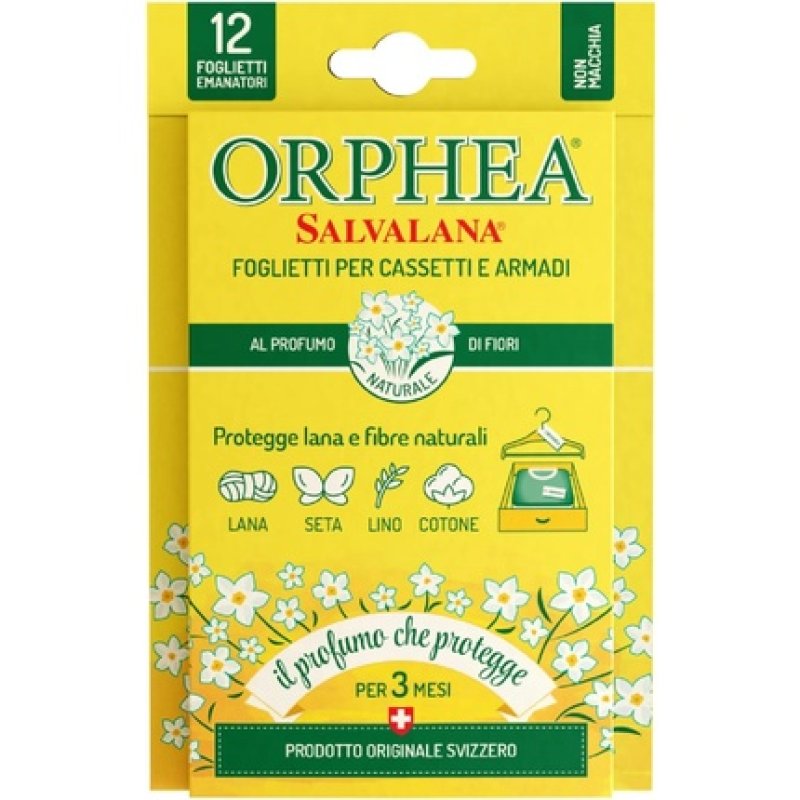Orphea Salvalana Notes for Drawers and Cabinets - Protects Wool and Most Precious Garments - Natural Scent of Flowers