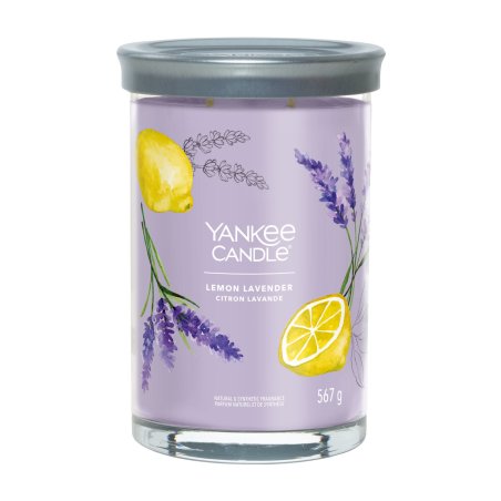 Yankee Candle Signature Scented Candle Large Tumbler Candle with Long Burn Time Lemon Lavender Soy Wax Blend Perfect