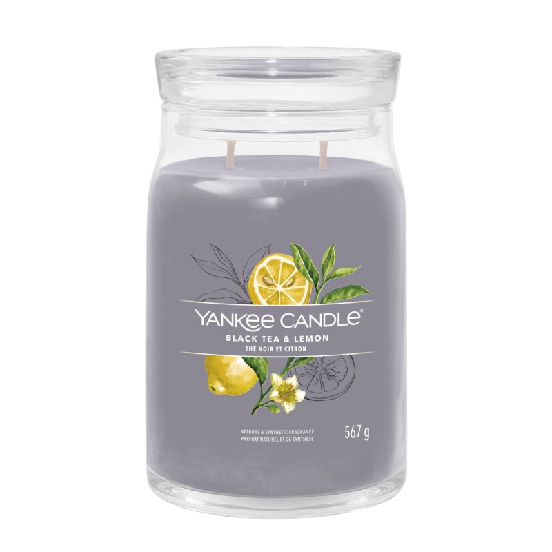Yankee Candle Signature Scented Candle | Black Tea Large Long Burn Candle