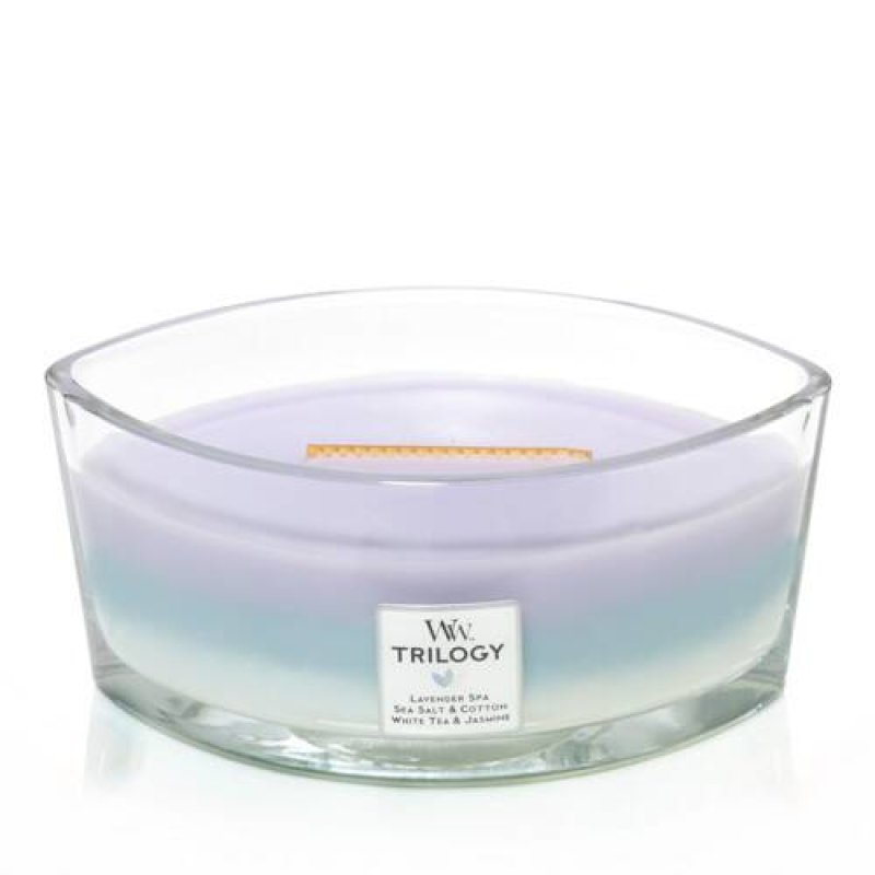 Woodwick Ellipse Trilogy Scented Candle with Crackling Wick Calming Retreat Up to 50 Hours Burn Time