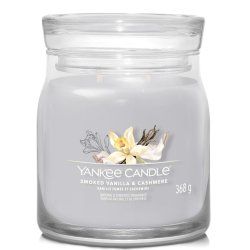 Yankee Candle Smoked Vanilla & Cashmere wax candle Cylinder Amber, Cashmere wood Grey 1 pc(s)