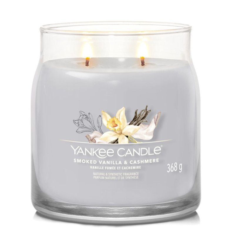 Yankee Candle Smoked Vanilla & Cashmere Medium Jar