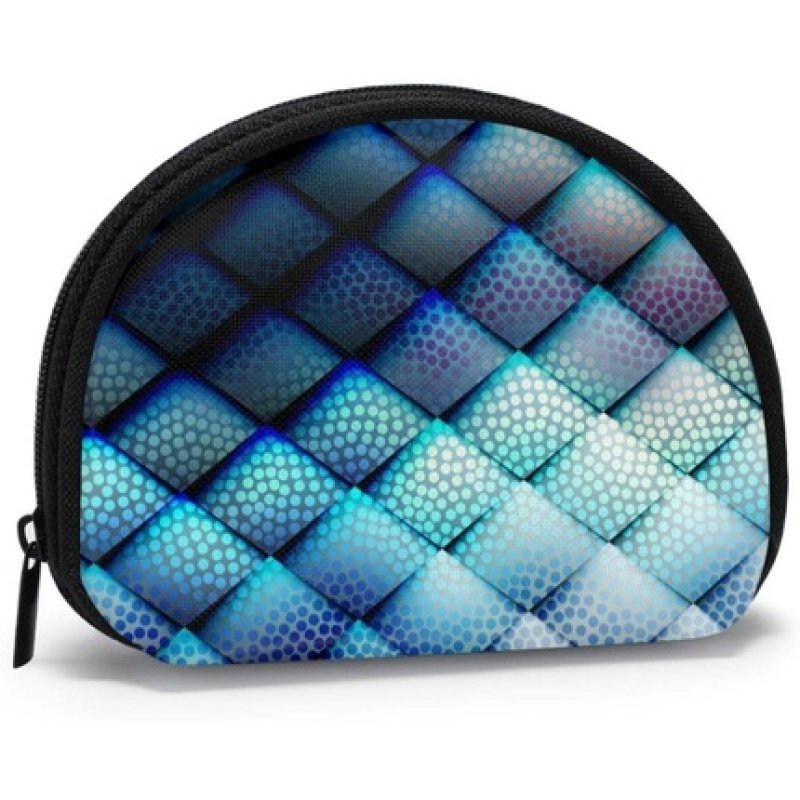 Dark Blue Abstract Pattern Women Girls Shell Cosmetics Makeup... Royalty Free Cliparts, Vectors, And Stock Illustration