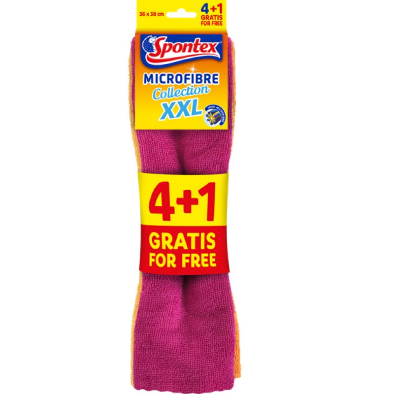 Spontex Microfibre Collection XXL Couleurs assorties 5 pièce(s)