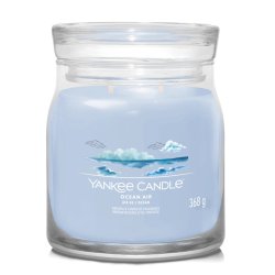 Yankee Candle Signature Scented Candle | Ocean Air Medium Jar Candle With Double