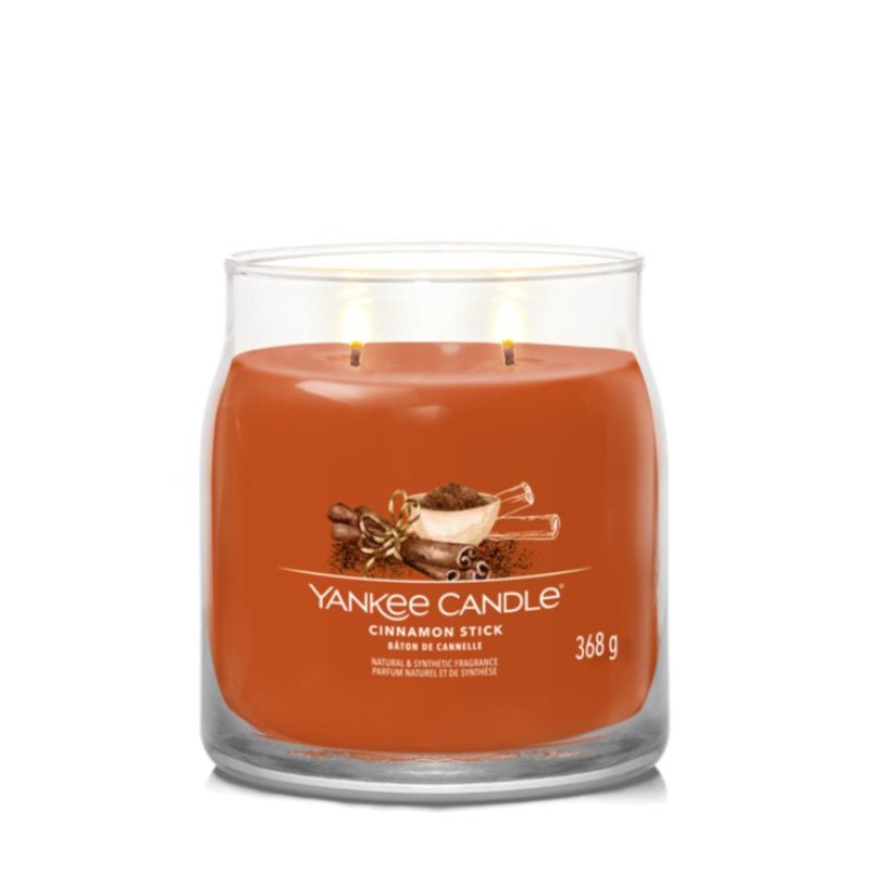 Yankee Candle Cinnamon Stick bougie en cire Rond Cardamone, Cèdre, Cannelle, Clou de girofle Orange 1 pièce(s)