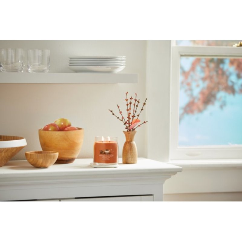 Yankee Candle Cinnamon Stick bougie en cire Rond Cardamone, Cèdre, Cannelle, Clou de girofle Orange 1 pièce(s)