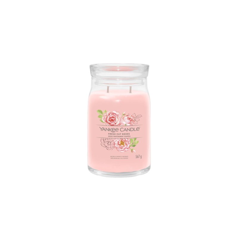 Yankee Candle Fresh Cut Roses bougie en cire Cylindre Floral Rose 1 pièce(s)