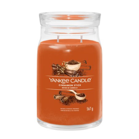 Yankee Candle Signature Scented Candle Large Cinnamon Long Burn Candle