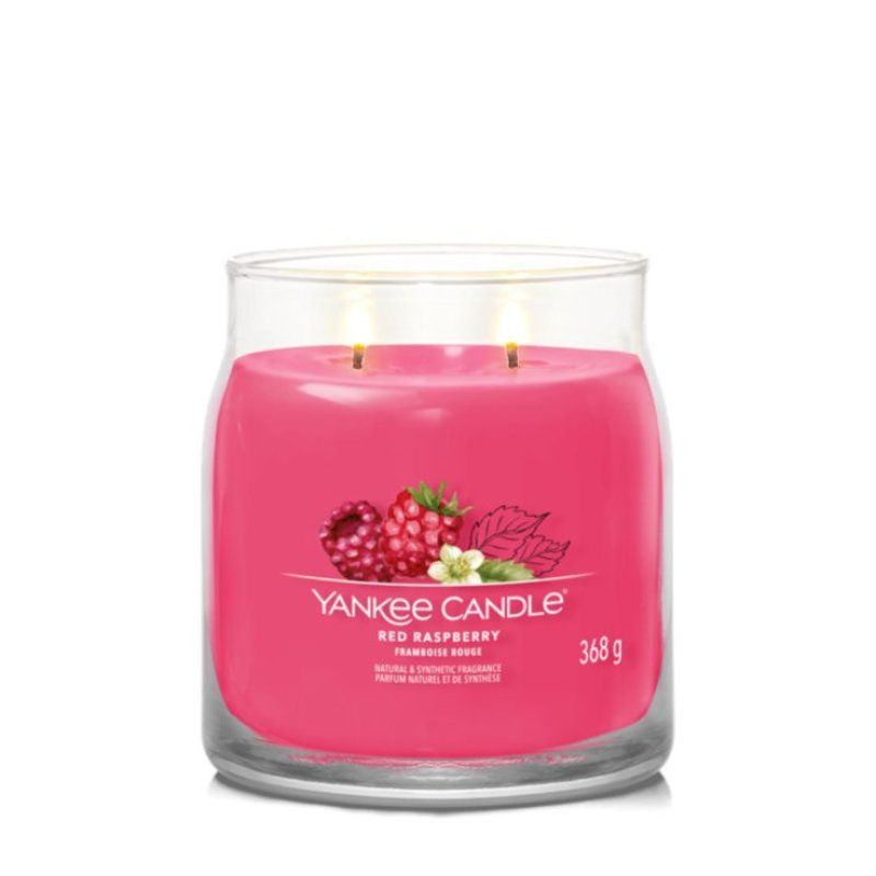 Yankee Candle Red Raspberry bougie en cire Rond Framboise Rouge 1 pièce(s)
