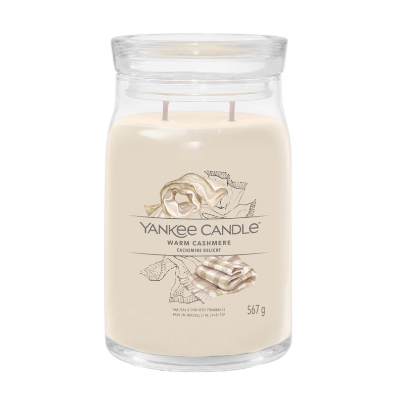Yankee Candle Signature Scented Candle Large Long Burn Candle "Warm