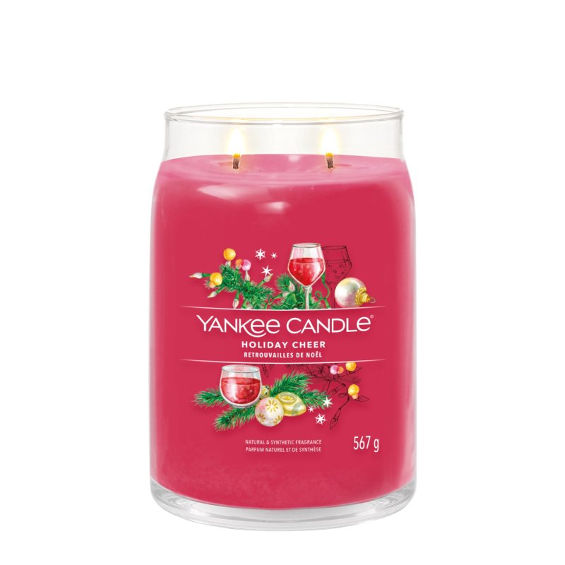 Yankee Candle Holiday Cheer wax candle Round Red 1 pc(s)