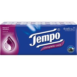 Tempo Fazzoletti Tascabili Complete Care, 10 Pacchetti Da 9 Fazzoletti - 280 G 9