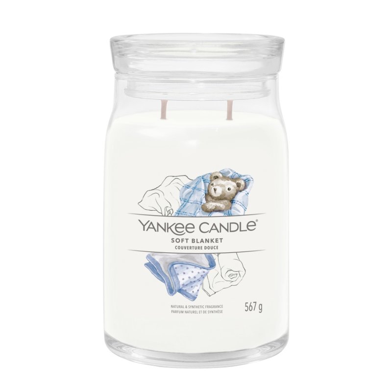 Yankee Candle Signature Scented Candle Large Long Burning Candle "Soft