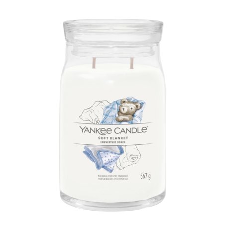 Yankee Candle Signature Scented Candle Large Long Burning Candle "Soft