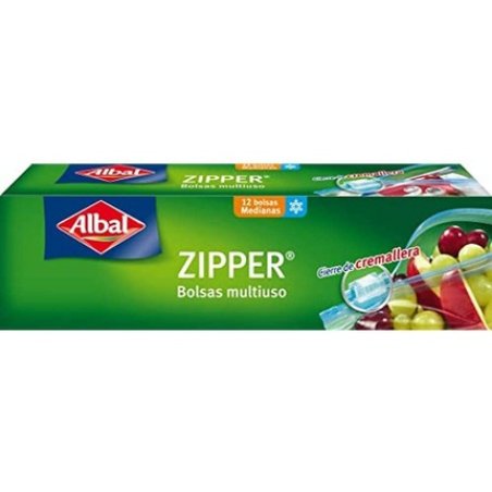 Albal Zipper Multi-Purpose Bags 12 Bags - Pack of 6