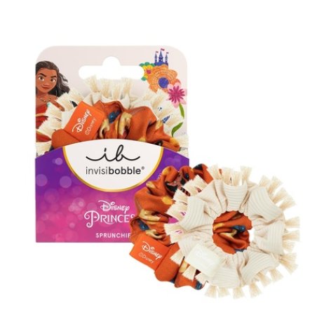 invisibobble KIDS Scrunchie Disney Moana Beige & Orange Hair Accessories for Girls - Pack of 2