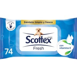 Scottex Fresh Wet Toilet Paper 74 Wipes